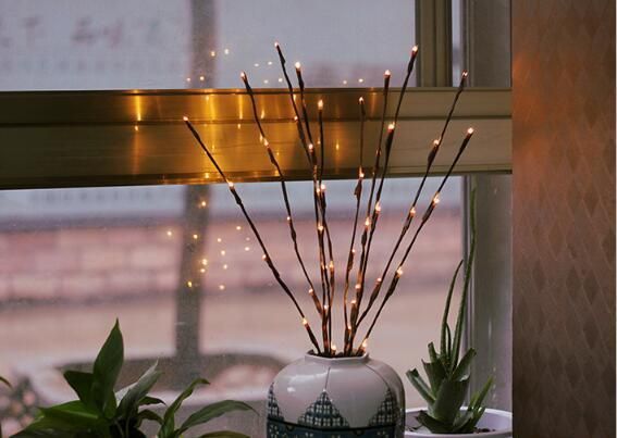 Holiday Decorate Twig Lights LED Room Vase Lights