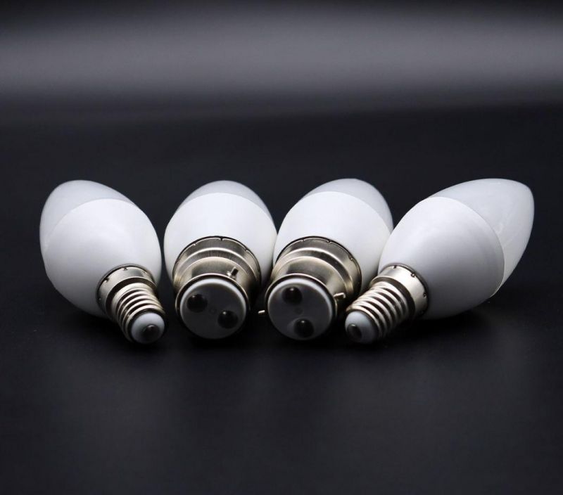 China Factory Price Candle Light C37 5W E14 E27 B22 LED Bulb Light Energy Saving Lamp with CE RoHS ERP LED Bulb Indoor Lighting