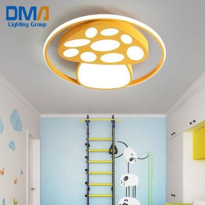 2022 Creative Mushroom Simple Cartoon Bedroom Decor Indoor Flush Mount Ceiling LED Light for Children