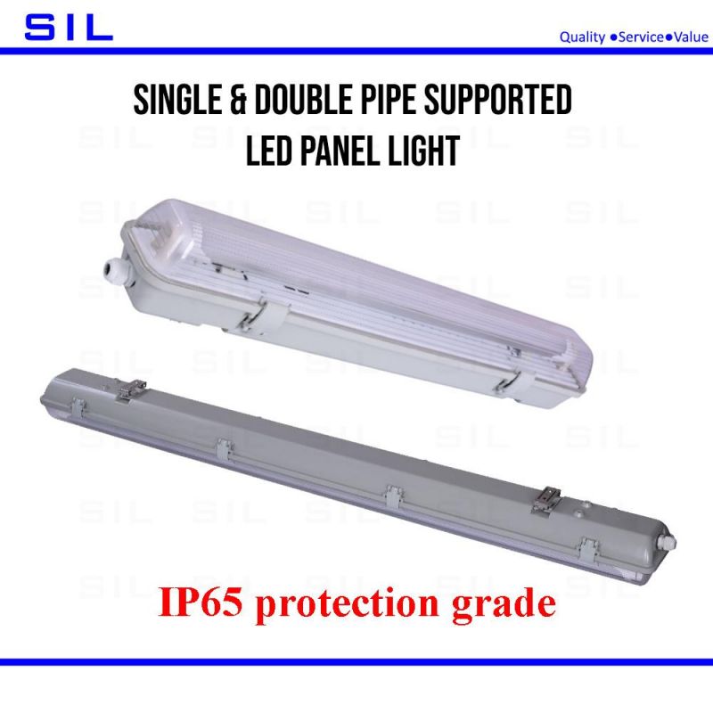 600mm 18W T8 Single Double Tube IP65 Waterproof LED Tri-Proof Fluorescent Lamp Light Fixture LED Fluorescent Light