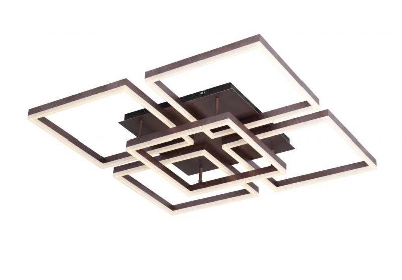 Masivel Simple Square Metal Ceiling Light with Acrylic Cover