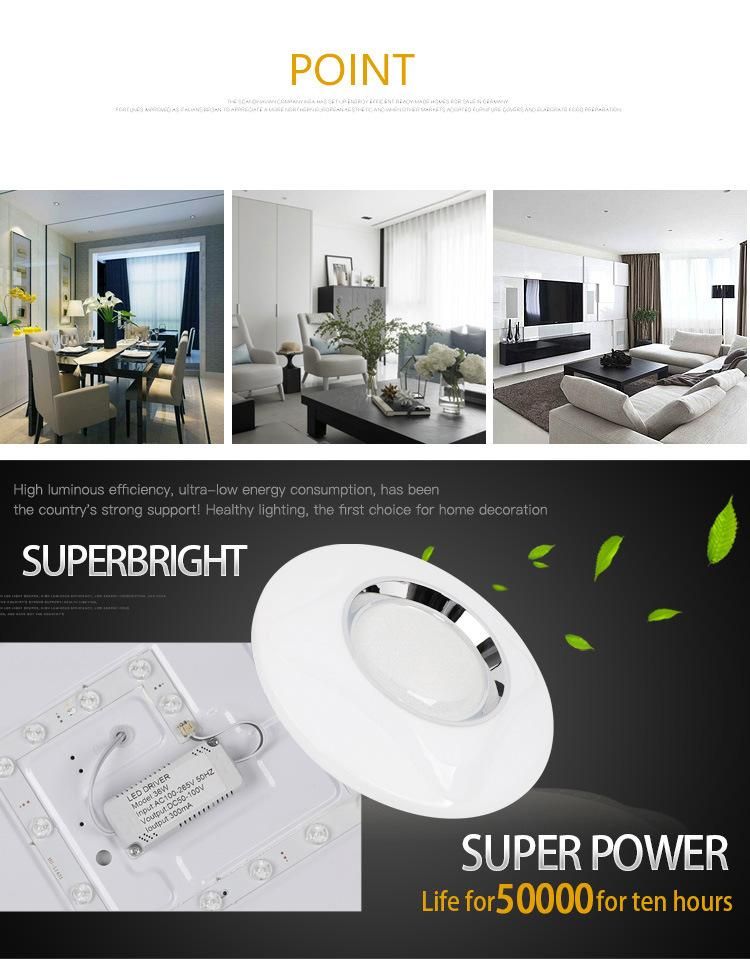 72W 96W Round Bedroom Flower Dining Ceiling Light