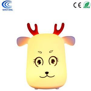 Chirld Bedroom Night Lamp Cute Silicone LED Rechargeable Night Light