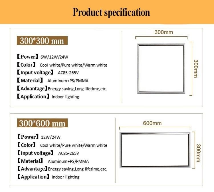 LED Panel Light 595X595mm Square Ceiling Downlight Manufacturer