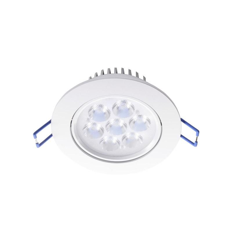 Recessed Ceiling Lighting Directional LED Spotlight 7X1w 4000K Nature White