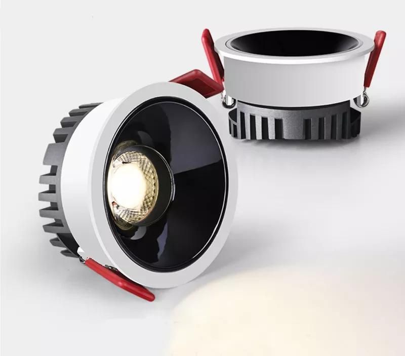 Aluminum Interior Embedded Waterproof IP44 Downlight Round Lighting Decorative Ceiling Lamp LED Downlight