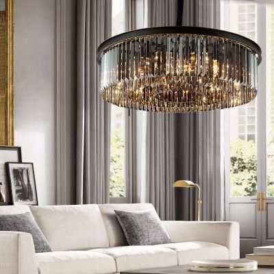 Hotel Lobby K9 Crystal Chandelier 800mm 1000mm LED Ceiling Light