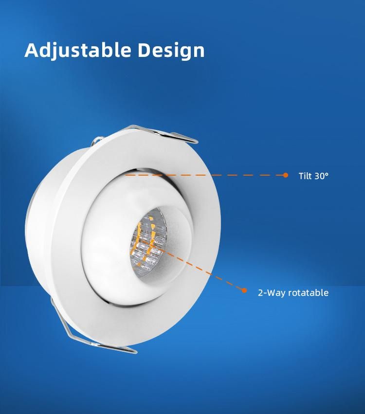 Recessed Rotated LED Under Cabinet Light LED Mini Downlight LED Spotlight 431