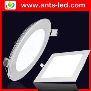 3W 5W 7W 9W 12W 15W 18W White Silver Ultrathin Slim Round LED Panel