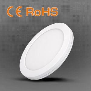 12W 80lm/W Surface Mounted Small Round LED Panel Light with Ce RoHS ENEC