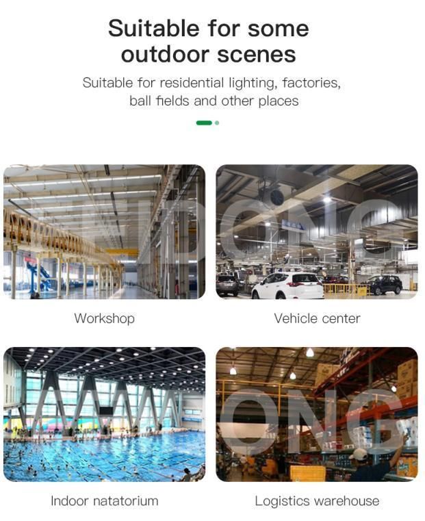 Durable Super Brightness 200W Luminaire Warehouse Commercial Lighting Industrial Supermark Lamp UFO LED High Bay Light