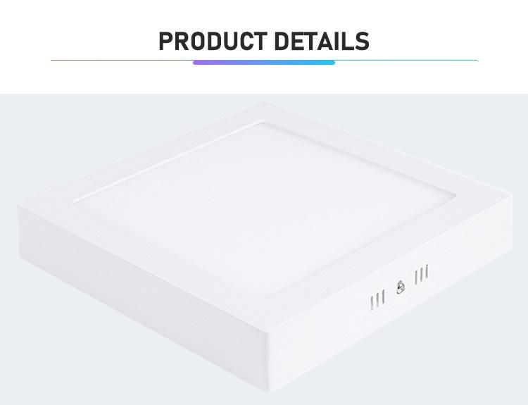 Square Easy Install Smart Control Home Panel Light for Living Room