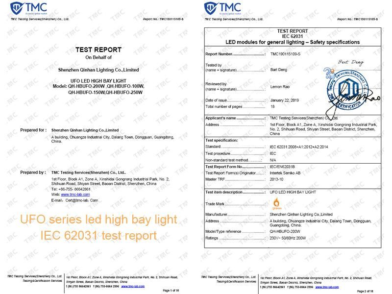 Microware Motion Sensor 200W UFO Industrial Highbay LED Light for Factory Warehouse Warehouse