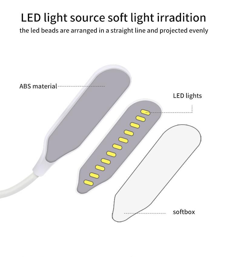 Reading Lamp USB Touch Switch LED Flexible Desk Table Lamp