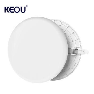 100lm/W Indoor TUV Ce CB Round Surface Smart Hole Size 75-200mm 36W LED Panel Frameless Light