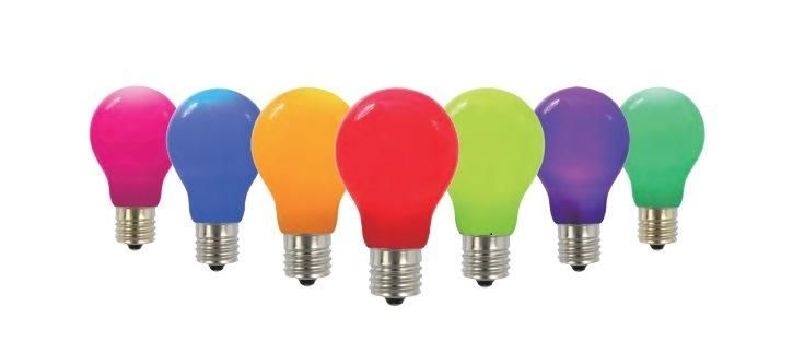 Hot A60 6W Colorful E27 LED Lamp