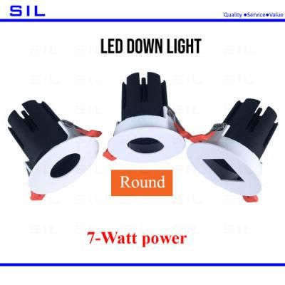 LED Down Lights TUV CE RoHS Approved 7watt High Quality LED Downlight Ceiling Downlight