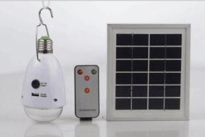 Emergency Solar LED Bulb with Remote Controller and Solar Panel 2W