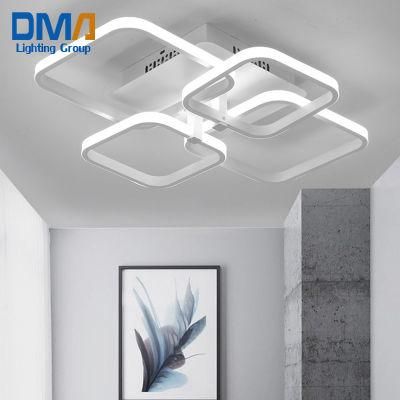 2021 New Modern Indoor Home Decor LED Modern Aluminium Square Ceiling Light Fixture