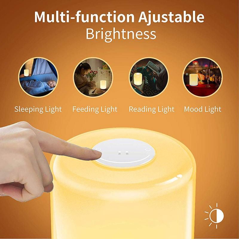 Touch Control Brightness Adjustable Color Changeable Night Lamp