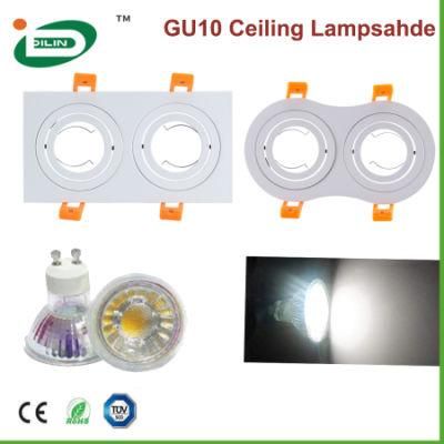 Replaceable GU10 MR16 Square/Round Grid Ceiling Aluminium Holder LED Spot Lighting