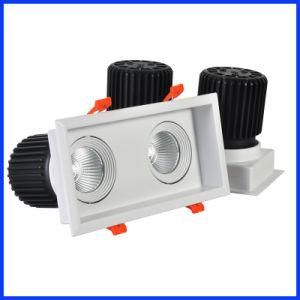 20W*2 COB Recessed Die-Casting Aluminum Downlight Housing