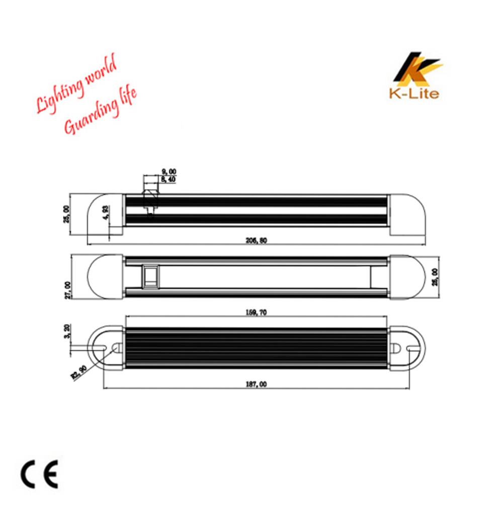 12/24V LED Interior Light for Truck Trailer Lb619