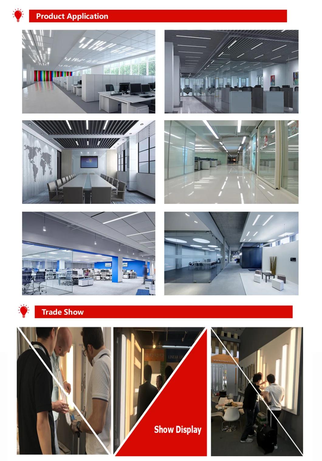 Suspended Ceiling Recessed LED Linear Light with Double SMT Strip