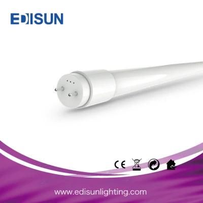 110lm/W IP20 G13 LED T8 Plastic Tube Light