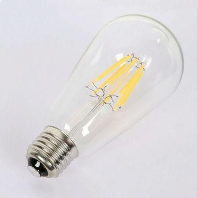 Retro Design LED Lights St64 4W 6W Filament LED Bulb Lamps 85-265V