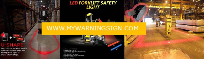 120W Red and Blue Overhead Crane Warning Light 24 LEDs Crane Safety Lights