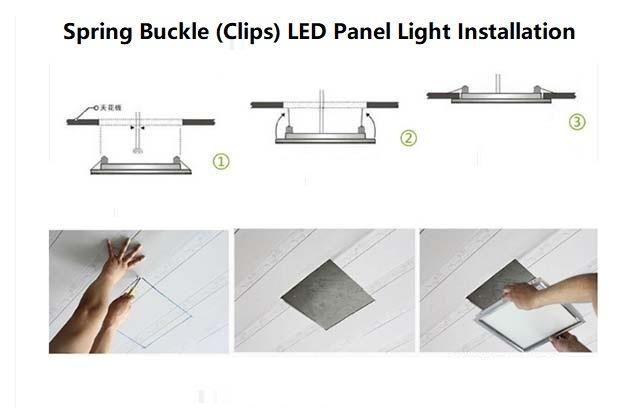 Made in China High Luminous Fresh CE CB TUV Driver Approval Surface Mounted 60X60 Flat Troffer Light Rectangle LED Panel for Meeting Room/Residential Lighting