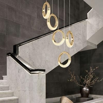 2022 Moon Rings Shining Bedside Gold Pendant Lamps