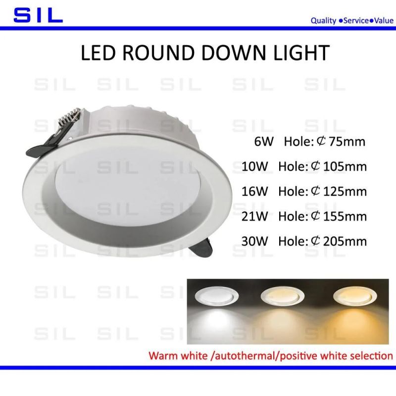 Hot Sales Hotel Commercial LED Down Light 5watt 6W 10W 15W 21W 30W Ceiling Light 5W LED Down Light