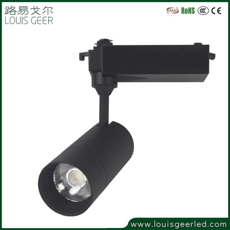 New 15W Black Aluminum LED Track Light Adjustable Angle Commercial Lighting Fixture LED Tube Light