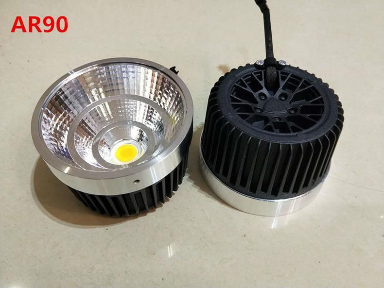 360 Degree AR111 Recessed Ceiling Spot Downlight Ar90 LED Down Light with Dia 180mm Cutout 150mm 25W 30W