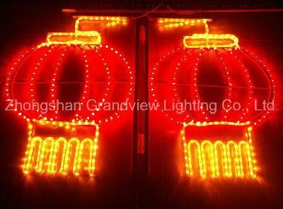 LED Lantern Rope Motif Light for Chinese New Year Decoration