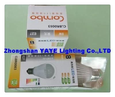 Yaye CE/RoHS Approval Top Sell E27 SMD 7W LED Bulb/E27 LED Bulb Lamp with USD3.62/PC (YAYE-GDLB7WA)