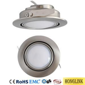 IP44 Adjustable Ceiling Light Downlight Recessed Lighting Fixture Dimmable LED Down Light, Pack of 3