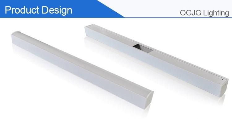 Modern Commercial LED Linear Pendant Light with Dimming Sensor