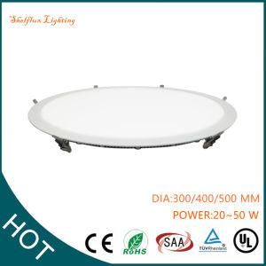Round Slim LED Panel Light 30W 400mm Recessed Dimmable Ceiling Interior Lighting