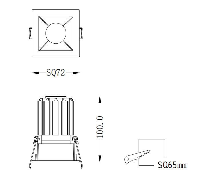 Non-Adjustable LED Spotlight LED Ceiling Down Light Series 11W Wholesale Lamp