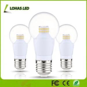 Round Lampshade Aluminum Houisng E27 6W LED Candle Bulb Light