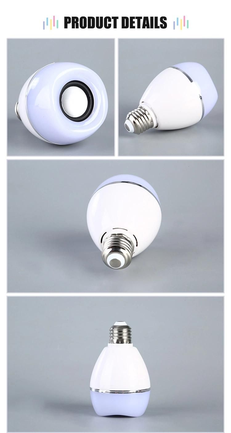 APP Control Smart Music Bulb RGB Color Changing with Speaker