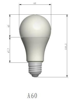 5W LED Bulb Part Body PC Cover a Bulb