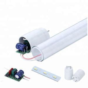 Highly Competitive LED Fluorescent Light AC85-265V 4FT 1200mm 18W 3FT 900mm 14W 2FT 600mm 9W T8 Glass LED Tube T8