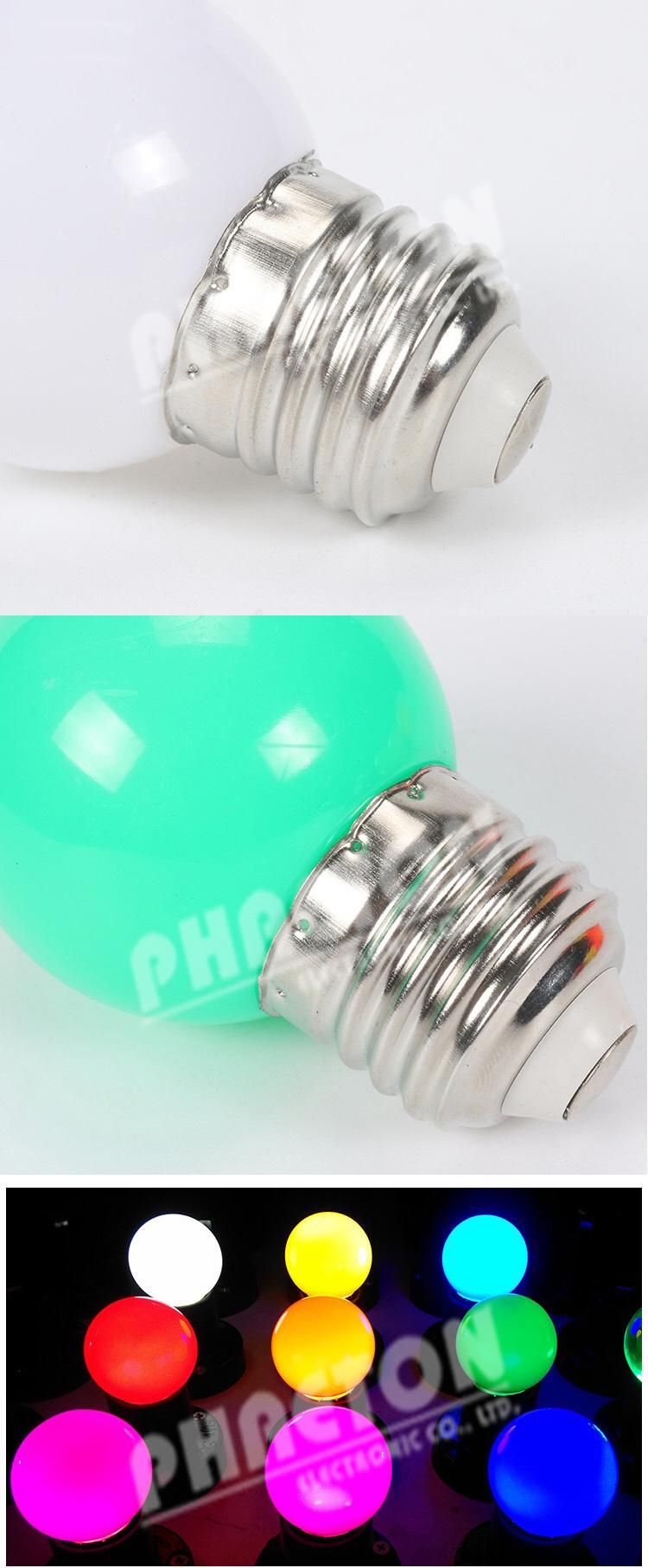 1W 3W G45 LED Color Bulb, Holiday Christmas Light