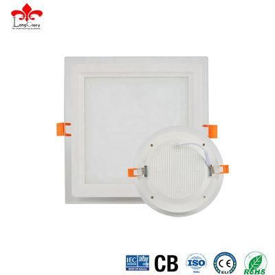 Hot Sell Round and Square Ceiling Light 6W 12W 18W LED Lamp LED Glass COB Panel Light