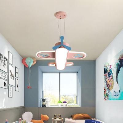 2022 New Cartoon Airplane Home Room Ceil Light Kids Chandelier Lighting Modern for Bedroom