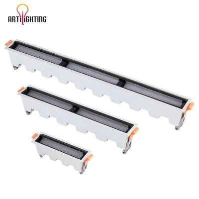 Indoor Energy Saving Linear Ceiling Lamp 10W20W30W Recessed LED Polarized Downlight Light for Museum School Library